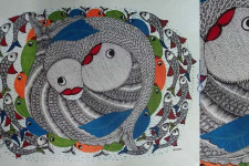 Nandan . नंदन ❁ Gond Painting (23" x 15") ❁ 23