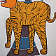 Hand Painted Gond Painting - Tiger