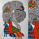 Hand Painted Gond Painting - Myna