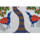 gond painting of peacock and deer