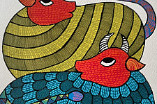 Nandan . नंदन ✦ Handcrafted Gond Painting 