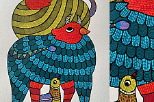 Nandan . नंदन ✦ Handcrafted Gond Painting 