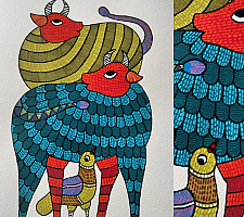 Nandan . नंदन ✦ Handcrafted Gond Painting 