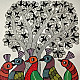 Hand Painted Gond Painting - Birds