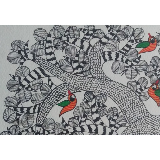 Shop online hand painted on Paper gond painting