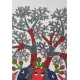 Shop online hand painted on Paper gond painting