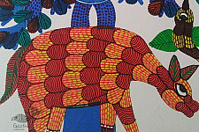 Nandan . नंदन ❁ Gond Painting (10" x 14") ❁ 44