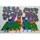 Shop online hand painted on Paper gond painting