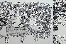Nandan . नंदन ❁ Gond Painting (10" x 14") ❁ 35