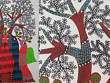 Nandan . नंदन ❁ Gond Painting (10" x 14") ❁ 41