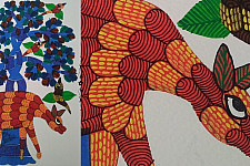 Nandan . नंदन ❁ Gond Painting (10" x 14") ❁ 44