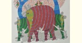 Canvas Gond Painting - Elephants