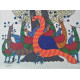 Canvas Gond Painting - Peacocks