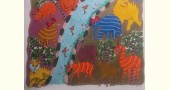 Canvas Gond Painting - Forest Animals