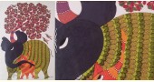Canvas Gond Painting - elephant