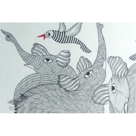 Shop online hand painted gond painting