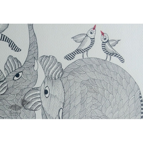 Shop online hand painted gond painting