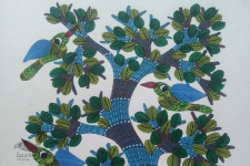 Nandan . नंदन ✦ Gond Painting (10" x 14") ✦ 2