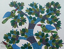 Nandan . नंदन ✦ Gond Painting (10" x 14") ✦ 2