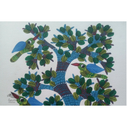 Nandan . नंदन ✦ Gond Painting (10" x 14") ✦ 2