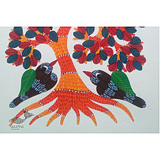 Nandan . नंदन ✦ Gond Painting (10" x 14") ✦ 3