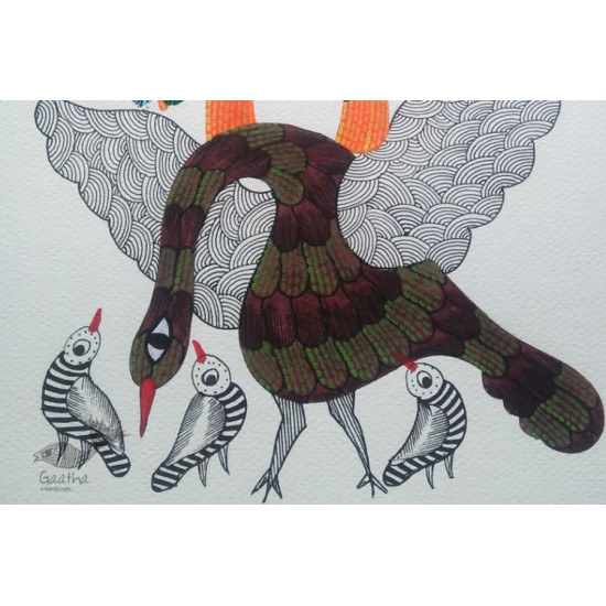 Shop online hand painted gond painting