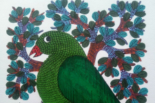 Nandan . नंदन ✦ Gond Painting (10" x 14") ✦ 6