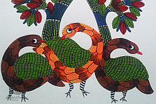 Nandan . नंदन ✦ Gond Painting (10" x 14") ✦ 8