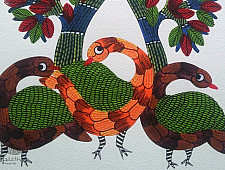 Nandan . नंदन ✦ Gond Painting (10" x 14") ✦ 8