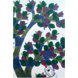 Nandan . नंदन ✦ Gond Painting (10" x 14") ✦ 11