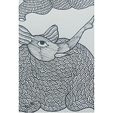 Nandan . नंदन ✦ Gond Painting (10" x 14") ✦ 12
