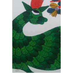 Nandan . नंदन ✦ Gond Painting (10" x 14") ✦ 13