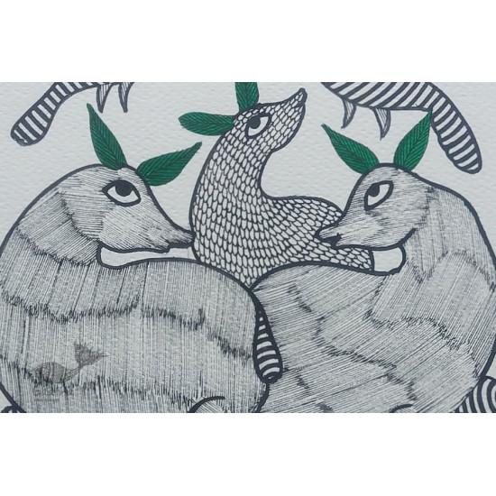 Shop online hand painted gond painting