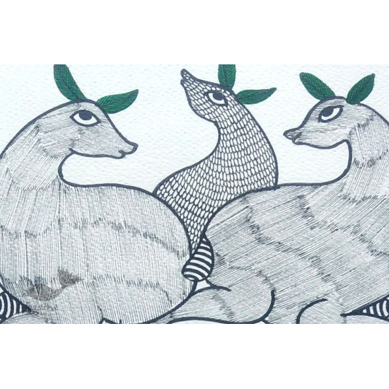 Shop online hand painted gond painting