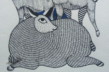 Nandan . नंदन ✦ Gond Painting (10" x 14") ✦ 15