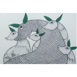 Nandan . नंदन ✦ Gond Painting (10" x 14") ✦ 16