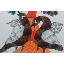 Nandan . नंदन ✦ Gond Painting (10" x 14") ✦ 17