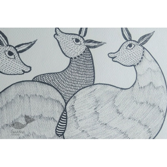 Shop online hand painted gond painting