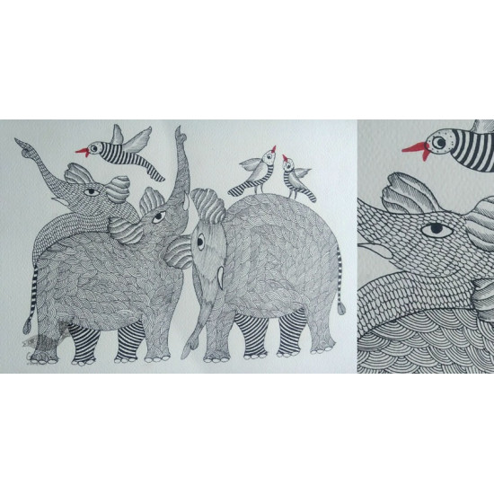 Shop online hand painted gond painting