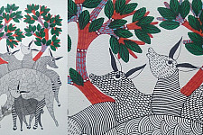 Nandan . नंदन ✦ Gond Painting (10" x 14") ✦ 10