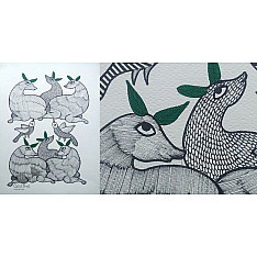 Nandan . नंदन ✦ Gond Painting (10" x 14") ✦ 14