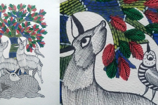 Nandan . नंदन ✦ Gond Painting (10" x 14") ✦ 15