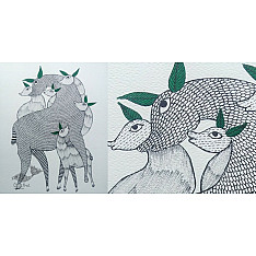 Nandan . नंदन ✦ Gond Painting (10" x 14") ✦ 16