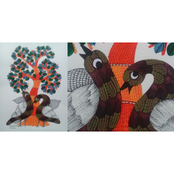 Nandan . नंदन ✦ Gond Painting (10" x 14") ✦ 17