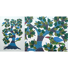 Nandan . नंदन ✦ Gond Painting (10" x 14") ✦ 2
