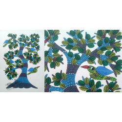 Nandan . नंदन ✦ Gond Painting (10" x 14") ✦ 2