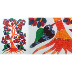 Nandan . नंदन ✦ Gond Painting (10" x 14") ✦ 3