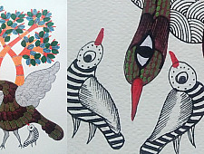 Nandan . नंदन ✦ Gond Painting (10" x 14") ✦ 4