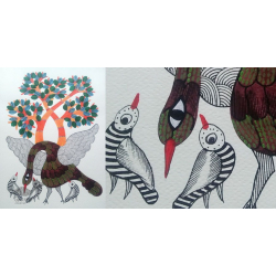 Nandan . नंदन ✦ Gond Painting (10" x 14") ✦ 4