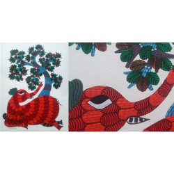 Nandan . नंदन ✦ Gond Painting (10" x 14") ✦ 5